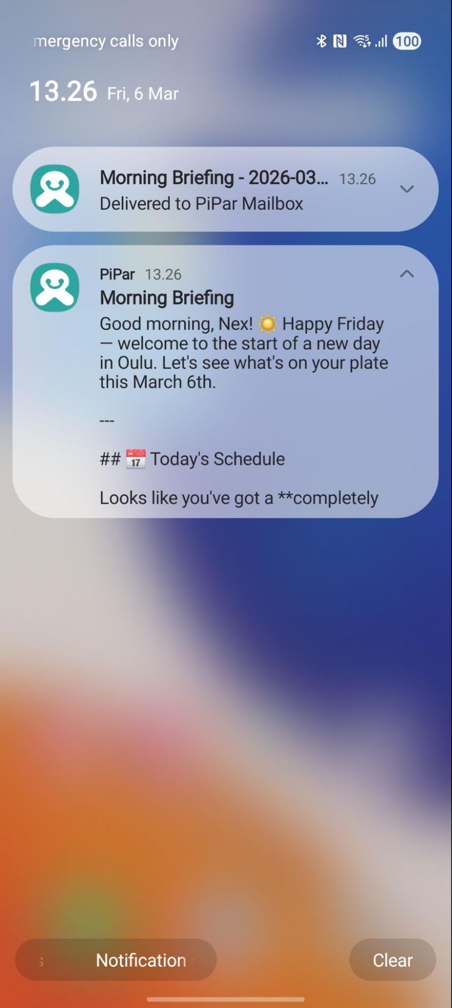 PiPar app screenshot