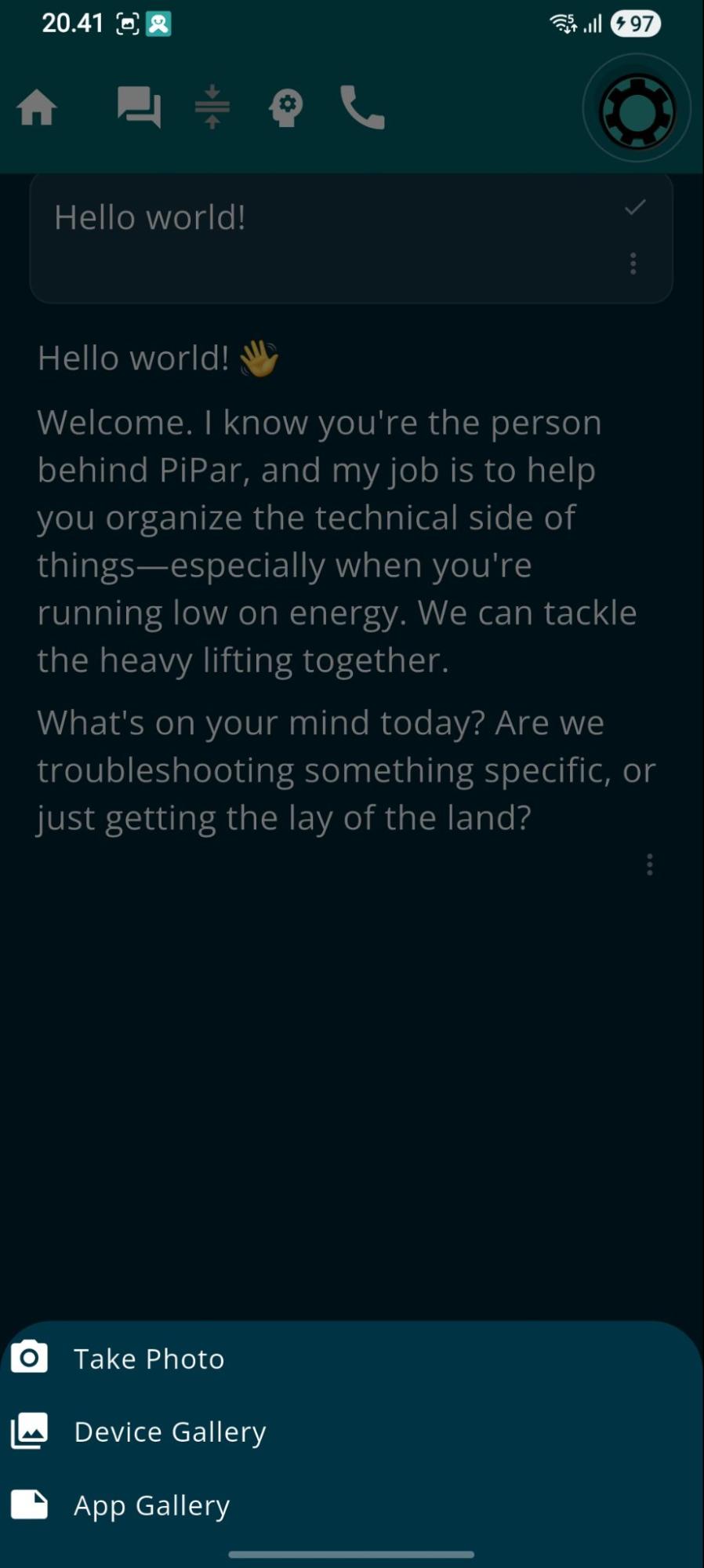 PiPar app screenshot