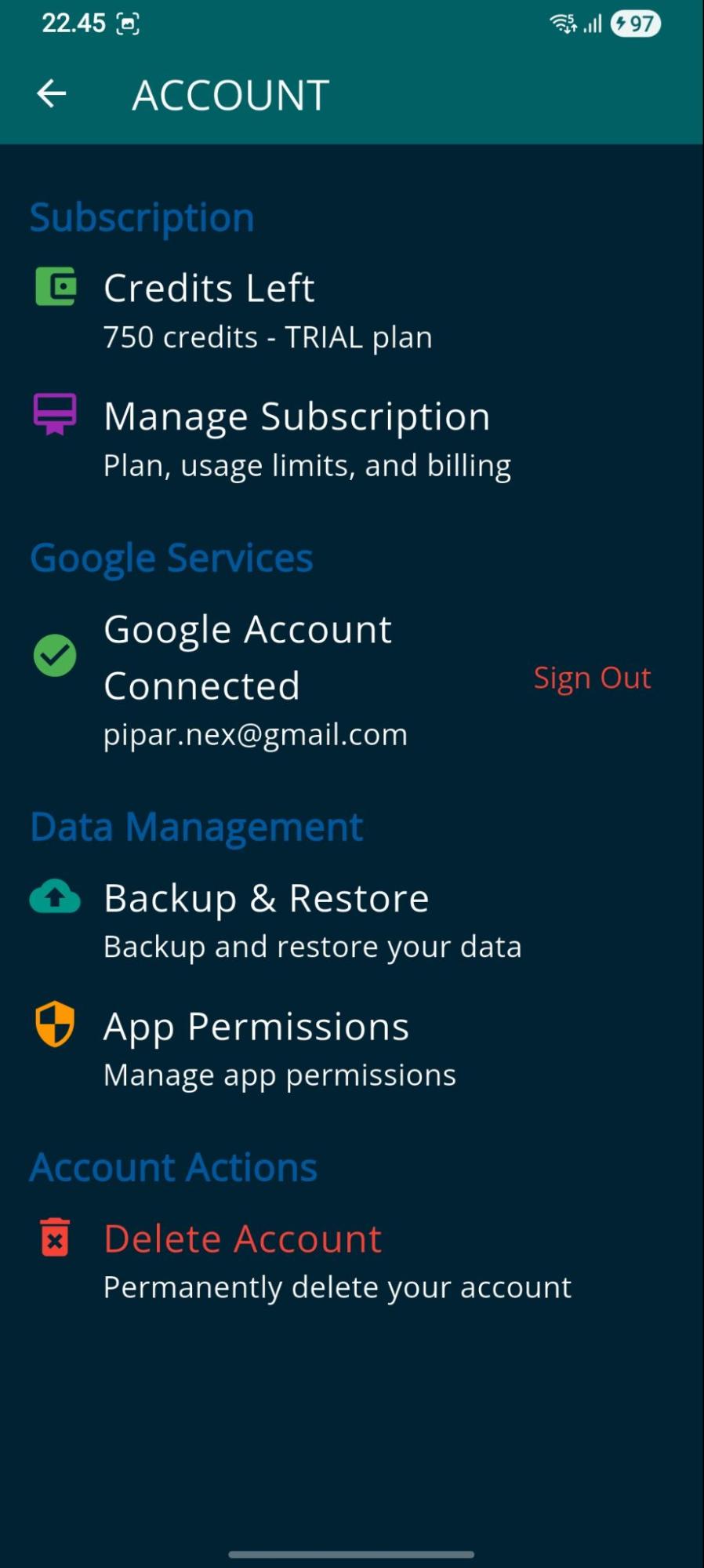 PiPar app screenshot